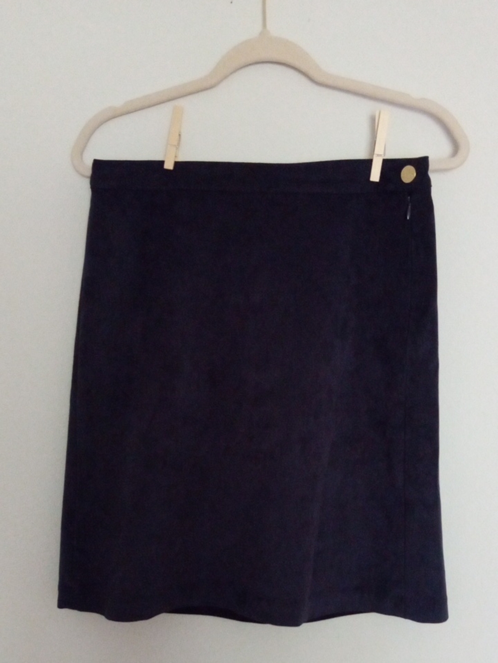 Tommy Hilfiger Navy Pencil Skirt with Gold Button